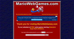 Desktop Screenshot of mariowebgames.com